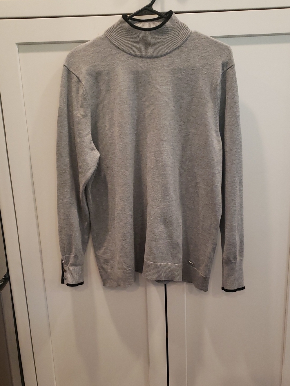 Calvin Klein Light Gray Turtleneck Sweater